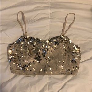 F21 sequin top